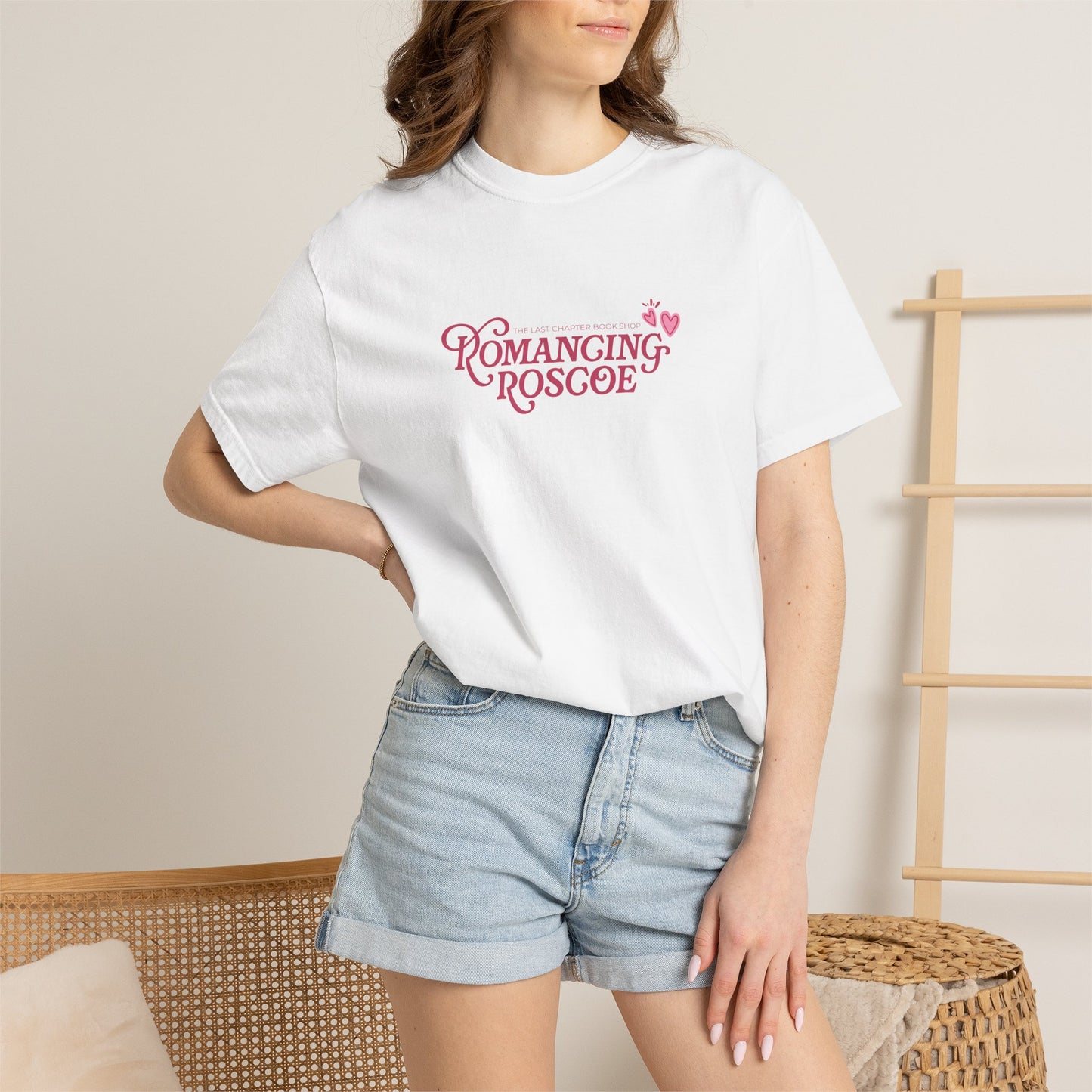 Romancing Roscoe T-shirt-White