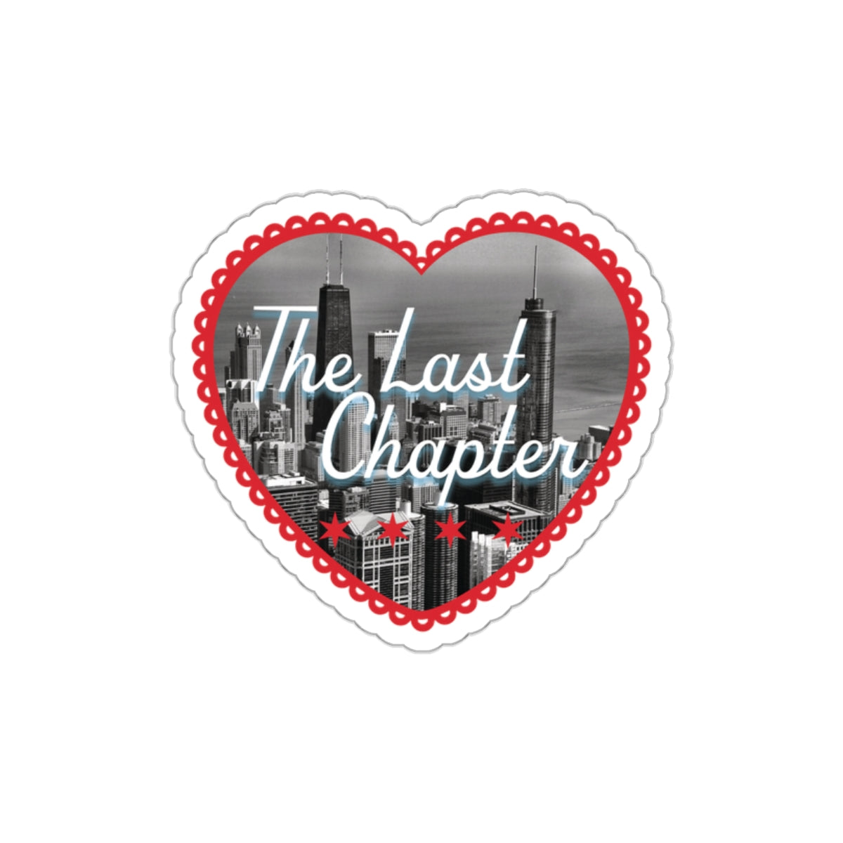 The Last Chapter Chicago Skyline Sticker