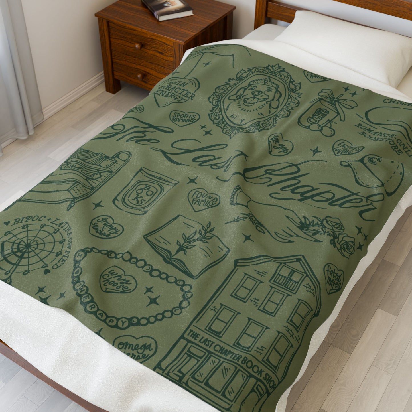 The Last Chapter Velveteen Plush Blanket