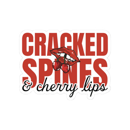 Cracked Spines & Cherry Lips Sticker - THE BIRTHDAY GIRL’S BOOK CLUB COLLECTION