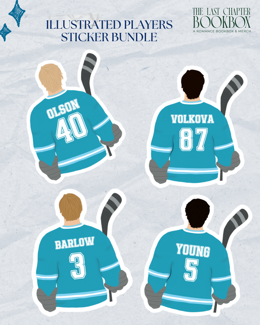 Blue Devils Illustrated Player Sticker Bundle- The S.J. Sylvis Shop