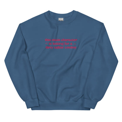 Dirty Talking Cowboy Embroidered Sweatshirt